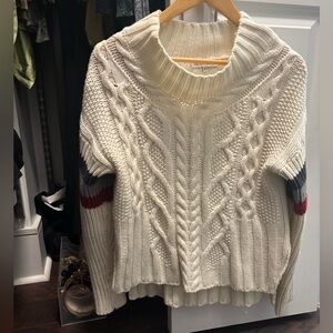 Cozy Cable Knit Sweater - Cream